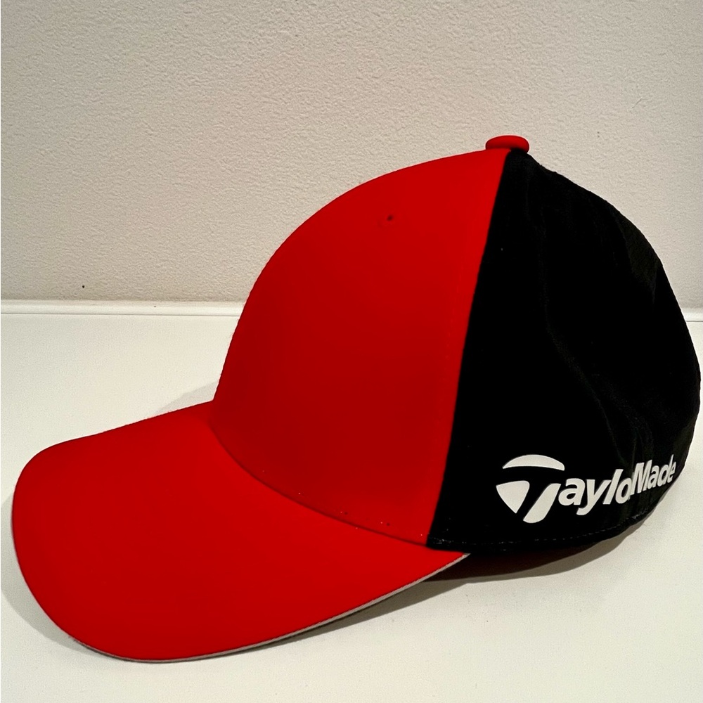 TaylorMade Adidas Two-Tone Red and Dark Blue Hat